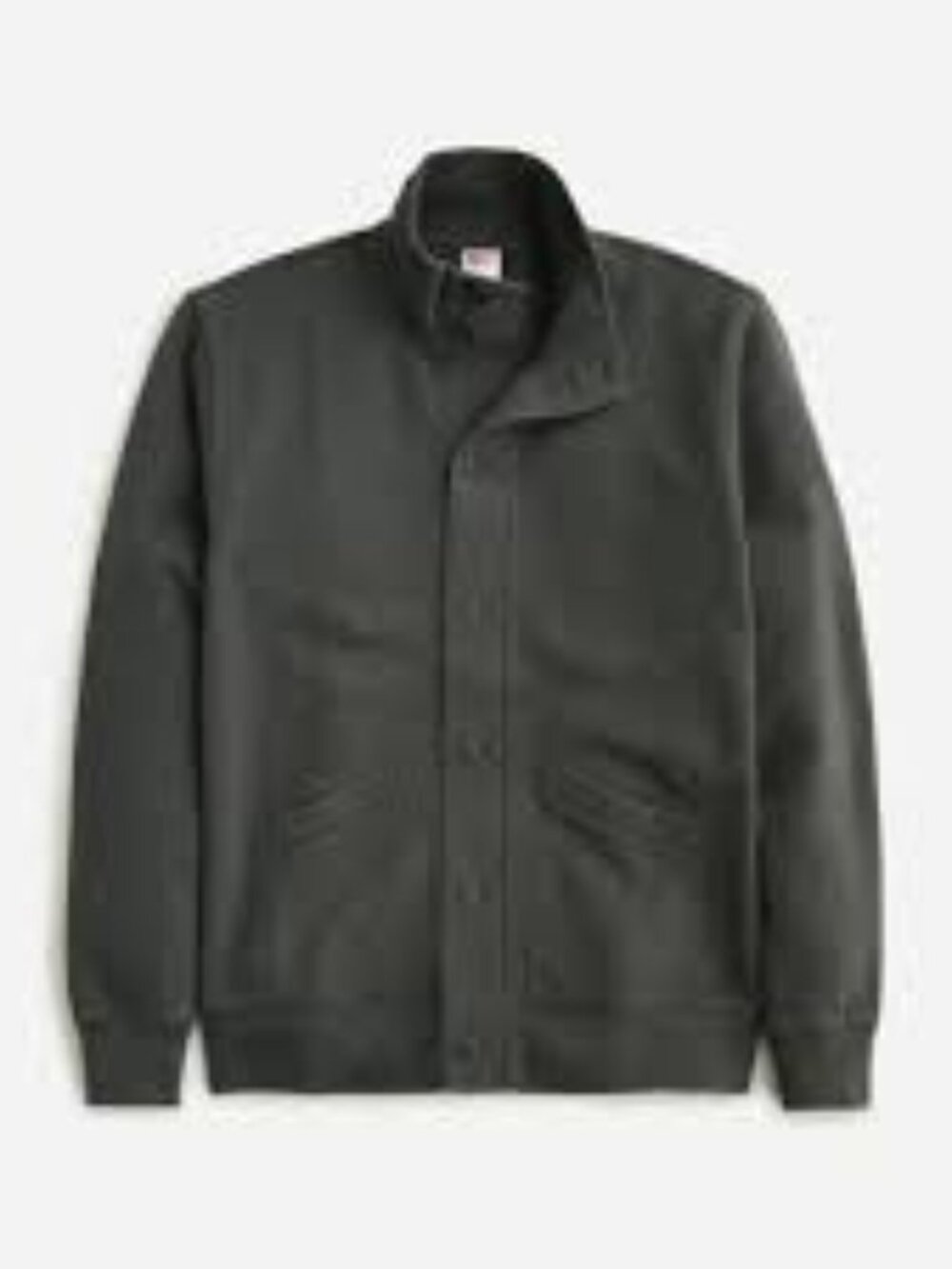 J. Crew Heritage 14 oz. Fleece Mockneck Cardigan Sweatshirt